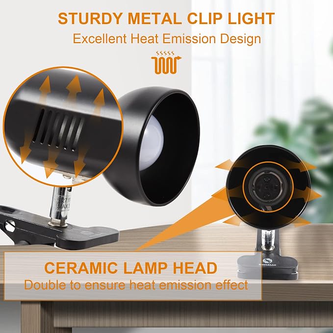 RONG&LAN LED Metal Clip On Light Clip on Lamp - Image 3
