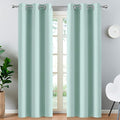 Yakamok Blackout Curtains 38x84 inch Aqua Thermal Drapes-Bedroom | 2 panels by Yakamok