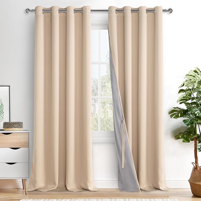 XWZO 100% Blackout Curtain Panels by XWZO