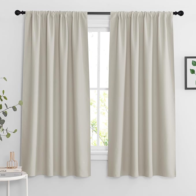 RYB HOME Curtains for Bedroom Living Room Dining Room Office 84 inches Long | by RYBHOME