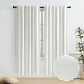 Ivory Ecru Blackout Linen Curtains Energy Smart Light Blocking Thermal by KEQIAOSUOCAI