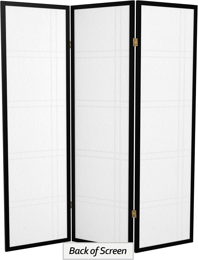 Red Lantern 5 ft. Tall Double Cross Shoji Screen - Image 6