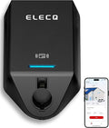ELECQ Home EV Charger Level 2, Active Load Management, Solar Charging Modes, OCPP Compatible & Future-Proof, 50A Hardwired EVSE with J1772 Connector