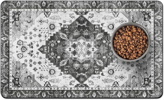 Pet Food Mats for Floor, Absorbent Dog Mat for Food and Water Dispenser Mat, Dog Food Mat Quick Dry Cat Food Mat Pet Supplies