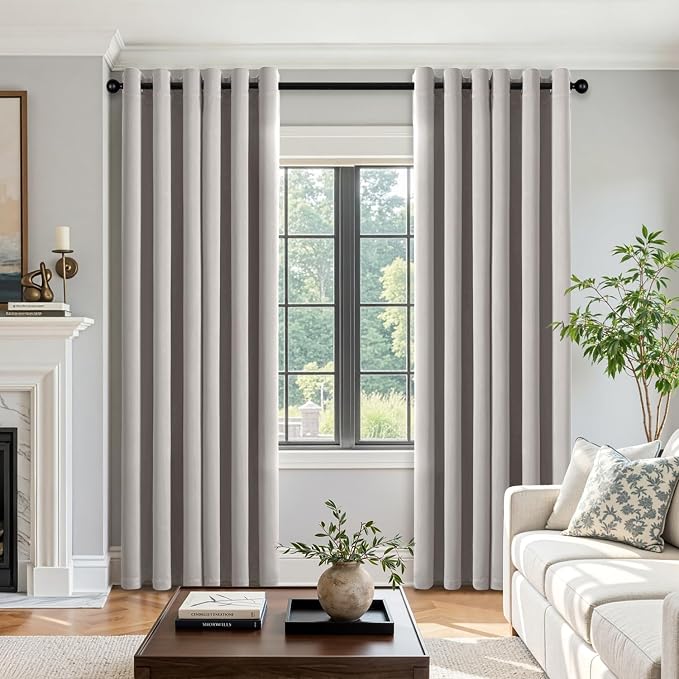 Cobblestone Blackout Curtains for Bedroom Living Room W40 x L84 Inch | 84 Inch - Image 5