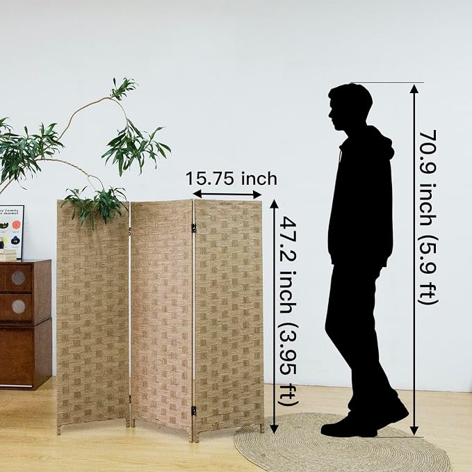 3 Panel Double Sided Short Room Divider - Image 5