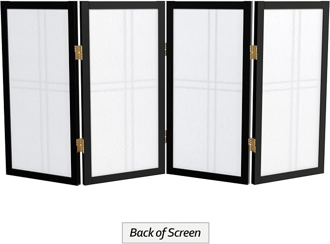 2 ft. Short Desktop Double Cross Shoji Screen - Image 7