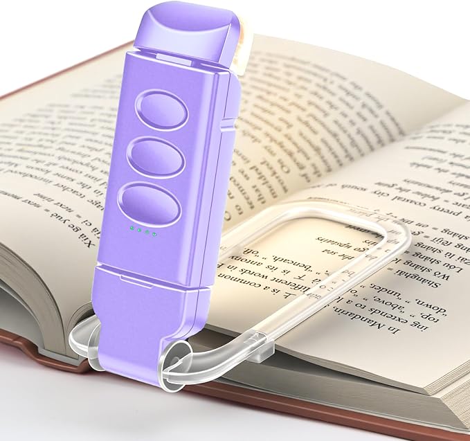 Book Reading Light Rechargeable Clip on Book Lamp by Unknown