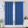 CUCRAF Blackout Curtains 63 inch Length 2 Panels Set, Room Darkening Drapes by CUCRAF
