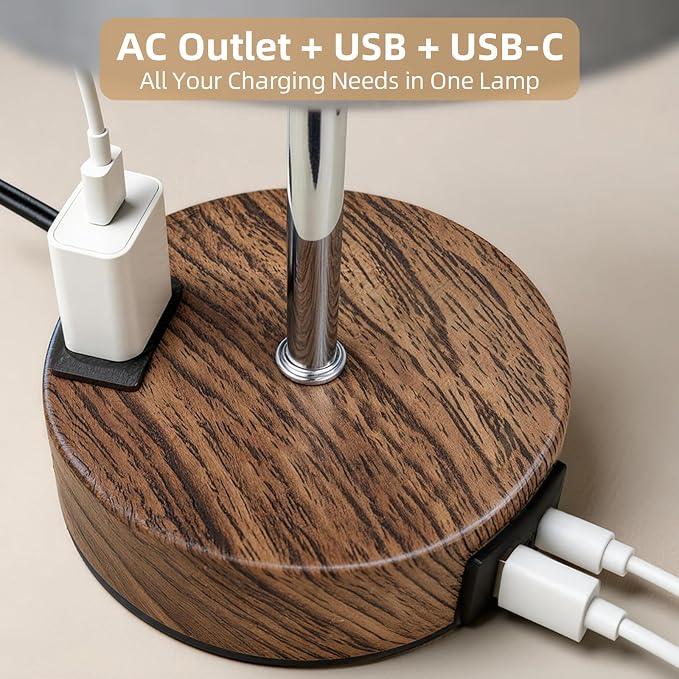 Table Lamp for Nightstand, High-Sensitivity Touch, 3-Level Dimmable Bedside Lamp - Image 2