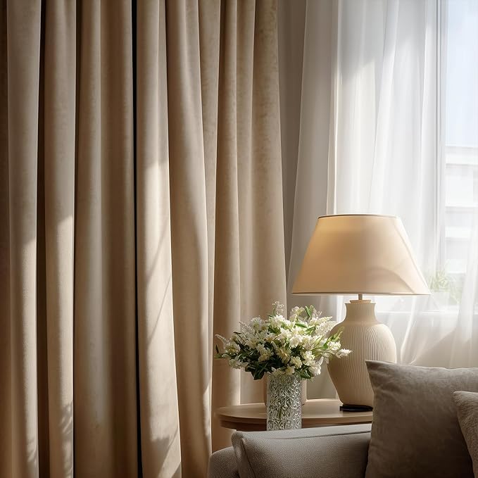 90 Inches Long Velvet Pinch Pleated Curtains - Image 2