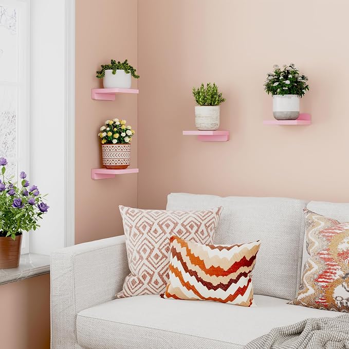 Fixwal Small Floating Shelves for Wall Decor | Rustic wood shelf for displaying - Image 2