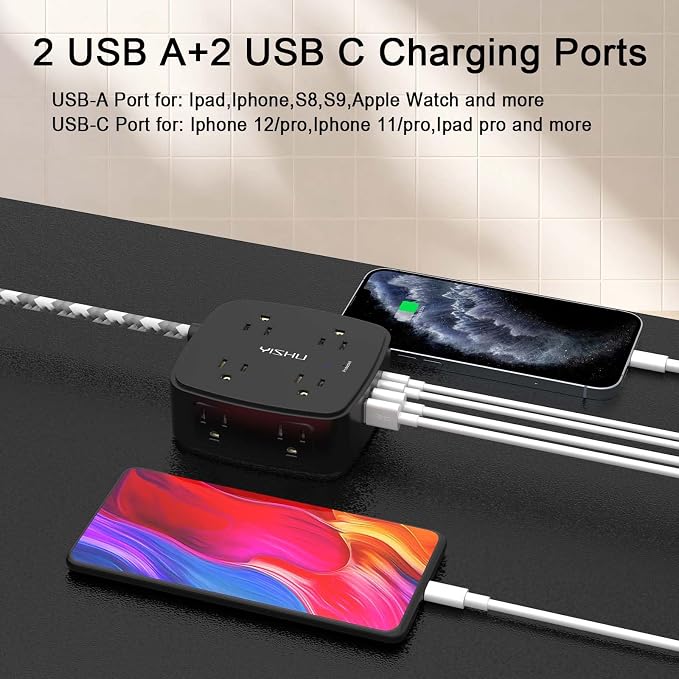 Surge Protector Power Strip - Image 3