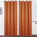 Blackout Curtains 66 x 84 inch/Orange Curtains Set of 2 Panels/Thermal by Lemomo