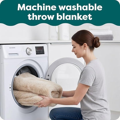 FurHaven Waterproof Throw Blanket For Dogs & Indoor Cats, Reversible Protective Pet Blanket, Extra Large, Long Faux Fur & Velvet, Mist Gray