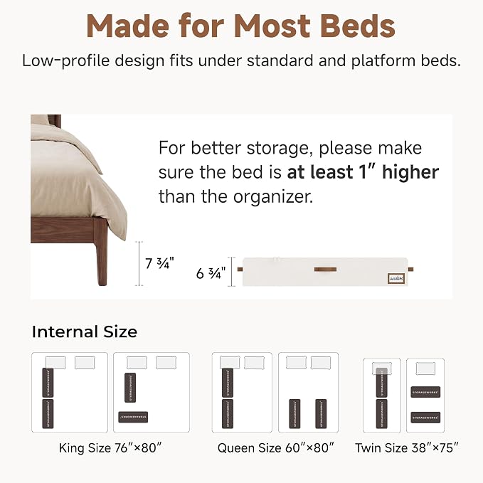 StorageWorks 7 Inch Low Profile Under Bed Storage Containers - Image 6