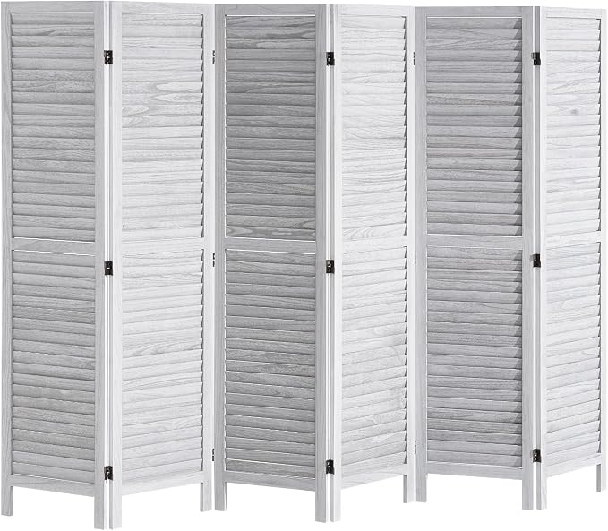 VEVOR Wood Room Divider, 6 Panel Wood Folding Privacy Screen, 66.9 Inches Tall - Image 10