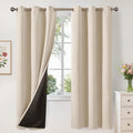 YoungsTex 100% Blackout Curtains 72 Inches Long, Thermal Insulated Black Out by YoungsTex