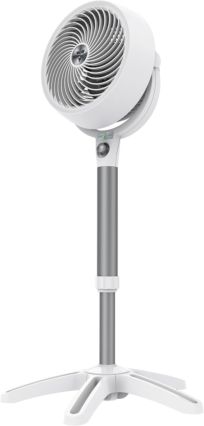 Vornado 683DC Energy Smart Medium Pedestal Air Circulator Fan with Variable Speed Control,White