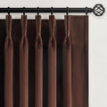 Velvet Curtains 96 Inches Long for Living Room Bedroom Dark Brown Soft Velvet by Unknown