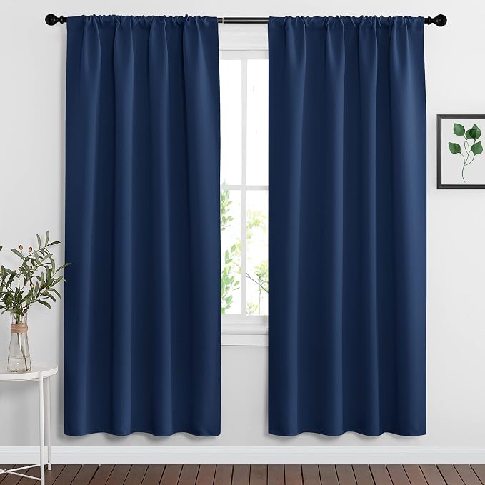 RYB HOME Blackout Curtains for Bedroom Living Room Nursery 72 inches Long | by RYBHOME