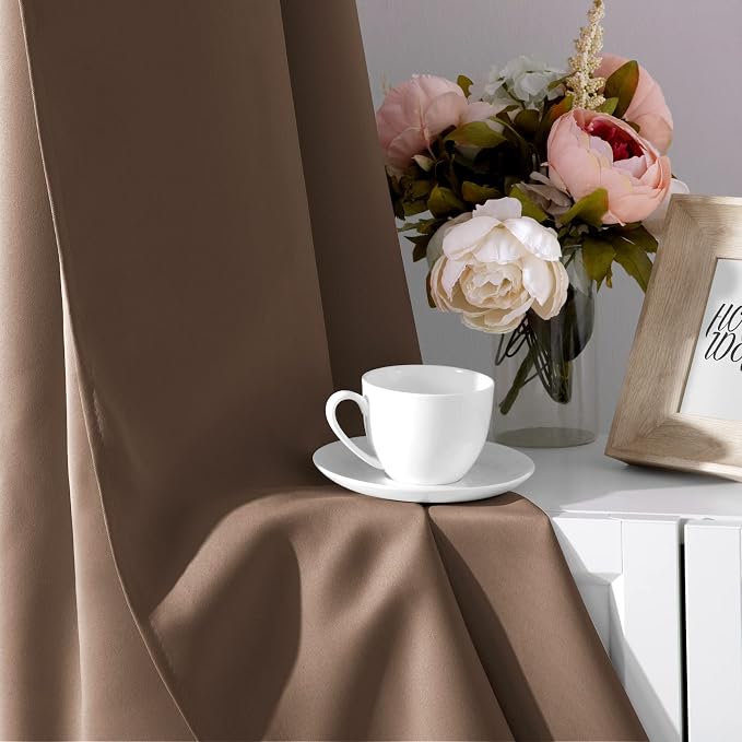 HOMEIDEAS Blackout Curtains for Bedroom 52 X 96 Inch Long 2 Panels Set - Image 5