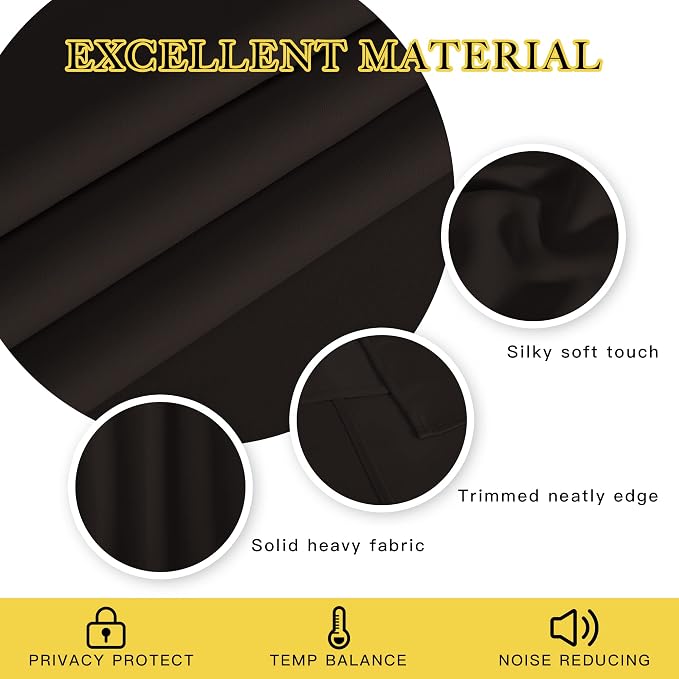 NICETOWN Blackout Window Curtain 90 inch Length - Image 2