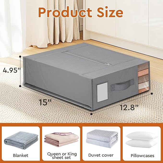 StorageTastic Bed Sheet Closet Organizers and Storage Under Bed Storage | - Image 2