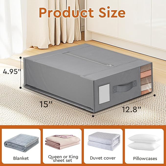 StorageTastic Bed Sheet Closet Organizers and Storage Under Bed Storage | - Image 2