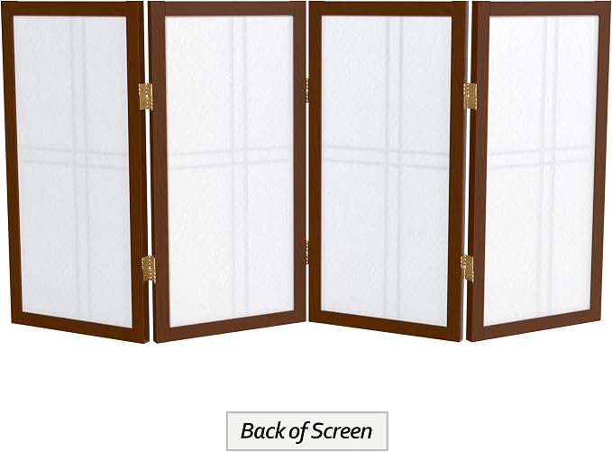 2 ft. Short Desktop Double Cross Shoji Screen - Image 7