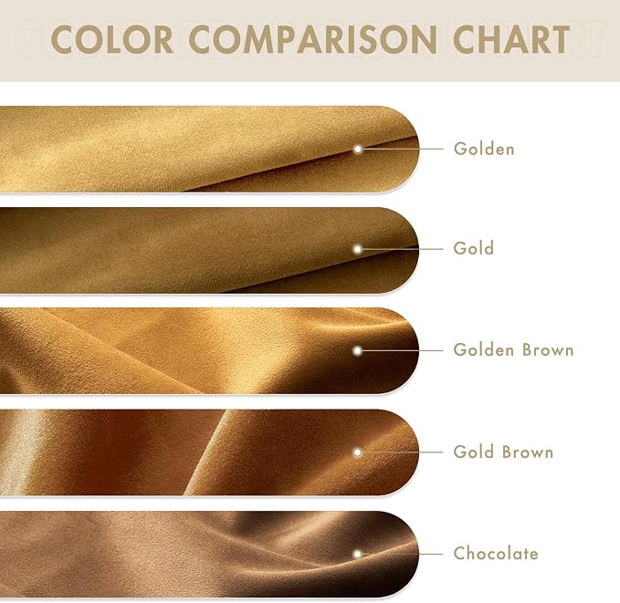 MIULEE Velvet Curtains Chocolate Brown 52 x 108 Inch Length Set of 2 | Extra - Image 7