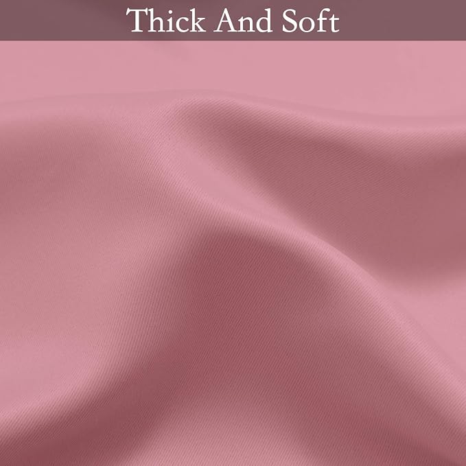 SimpleHome Ombre Pink to Grey White Curtains - Image 8