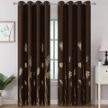 Brown Blackout Curtains for Living Room 108 Inches Long, Room Darkening Energy by ESTELARTEXTILER