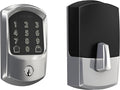 SCHLAGE BE489WB GRW 625 Encode WiFi Deadbolt Smart Lock, Keyless Entry Touchscreen Door Lock with Greenwich Trim, Bright Chrome