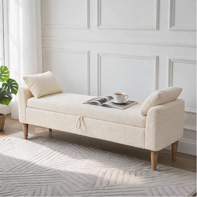 Aoiy & Wifon 65.94" W Large Storage Ottoman Bench, King Size End of Bed Storage by AoiyWifon