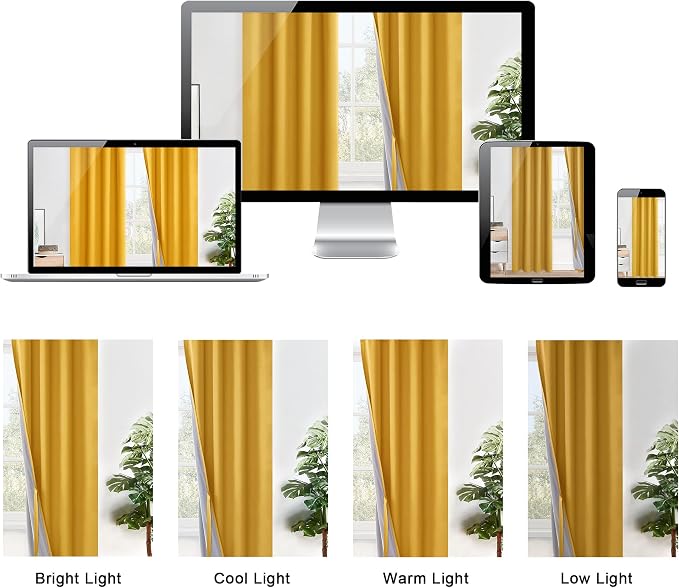 XWZO 100% Blackout Curtains 84 Inches Long - Image 8