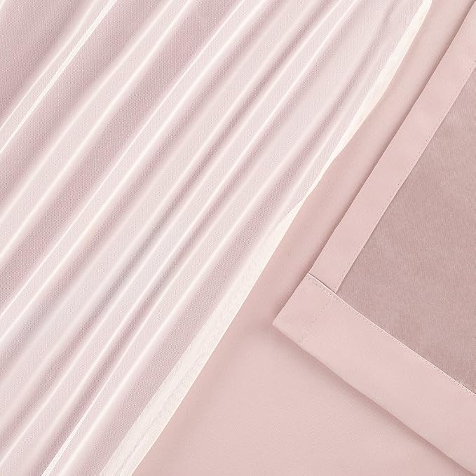 TOWN & COUNTRY LUXE Talia Double Layer Indoor Curtains, Sheer and Room - Image 6