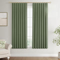 Joywell 100% Blackout Linen Curtains 63 Inch by Joywell