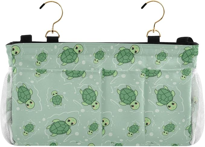 Cute Turtle tag8 Bedside Caddy Storage Bag Bedside Organizer - Image 2