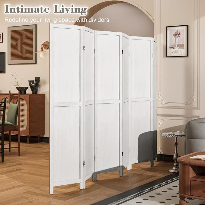 WelFurGeer 6 Panel Room Divider Screen - Image 2