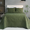 Cmfshape Oversize King Bedspread 114"x102", 3 Pieces California King Size Quilt by cmfshape-quiltset