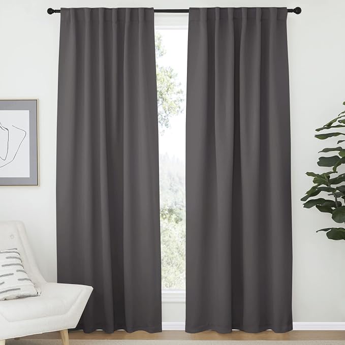 NICETOWN Grey Blackout Curtains by NICETOWN