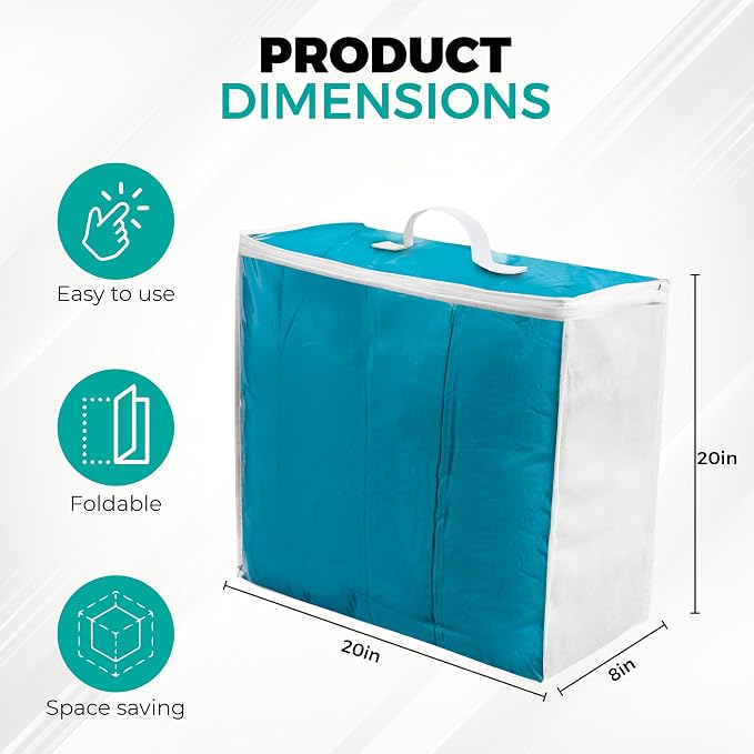 Clear Plastic Storage Bag 20x20x8 - Image 4