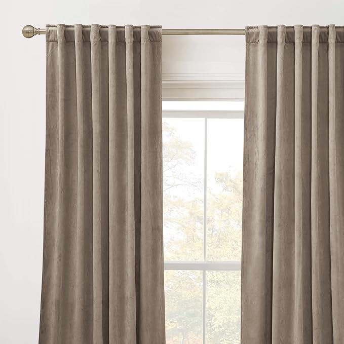 RYB Home Velvet Curtains 96 inches - Image 2