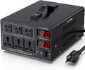6000W Voltage Converter Transformer(110V to 220V or 220V to 110V) Step Up/Down Converter 110/120 Volt - 220/240 Volt w/US Power Cord,Circuit Breaker Protection, LCD Screen Display