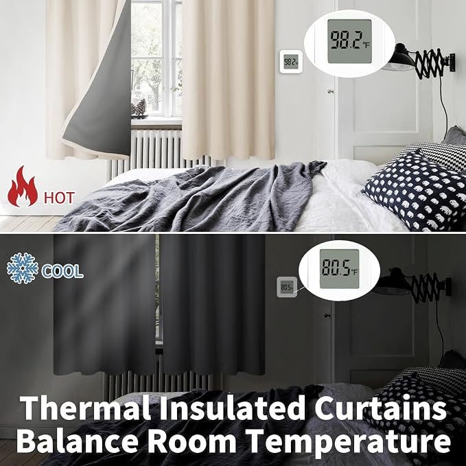 BGment Champagne Blackout Curtains - Image 4