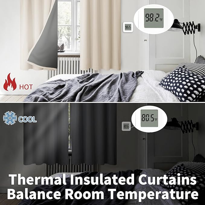 BGment Champagne Blackout Curtains - Image 4