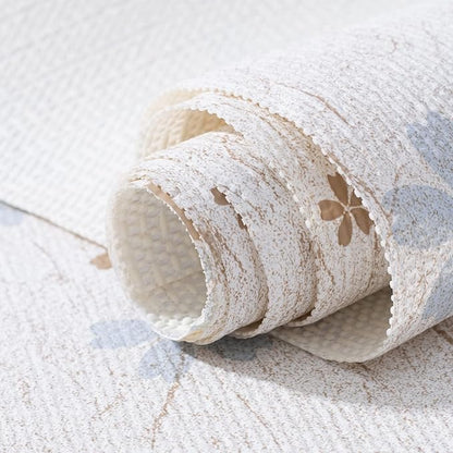 RAY STAR 20X120 Inch Shelf Liner for Kitchen Cabinets, Non-Adhesive Cabinet Liner Washable, PVC Drawer Liner for Dresser Non-Slip Bathroom (Floral)(1 Roll)