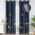 Navy Blue Blackout Curtains 84 Inches Length Window Thermal Insulated Curtain by ESTELARTEXTILER