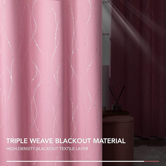 Deconovo Living Room Curtains 54 Inches Long, Thermal Insulated, Room Darkening - Image 9